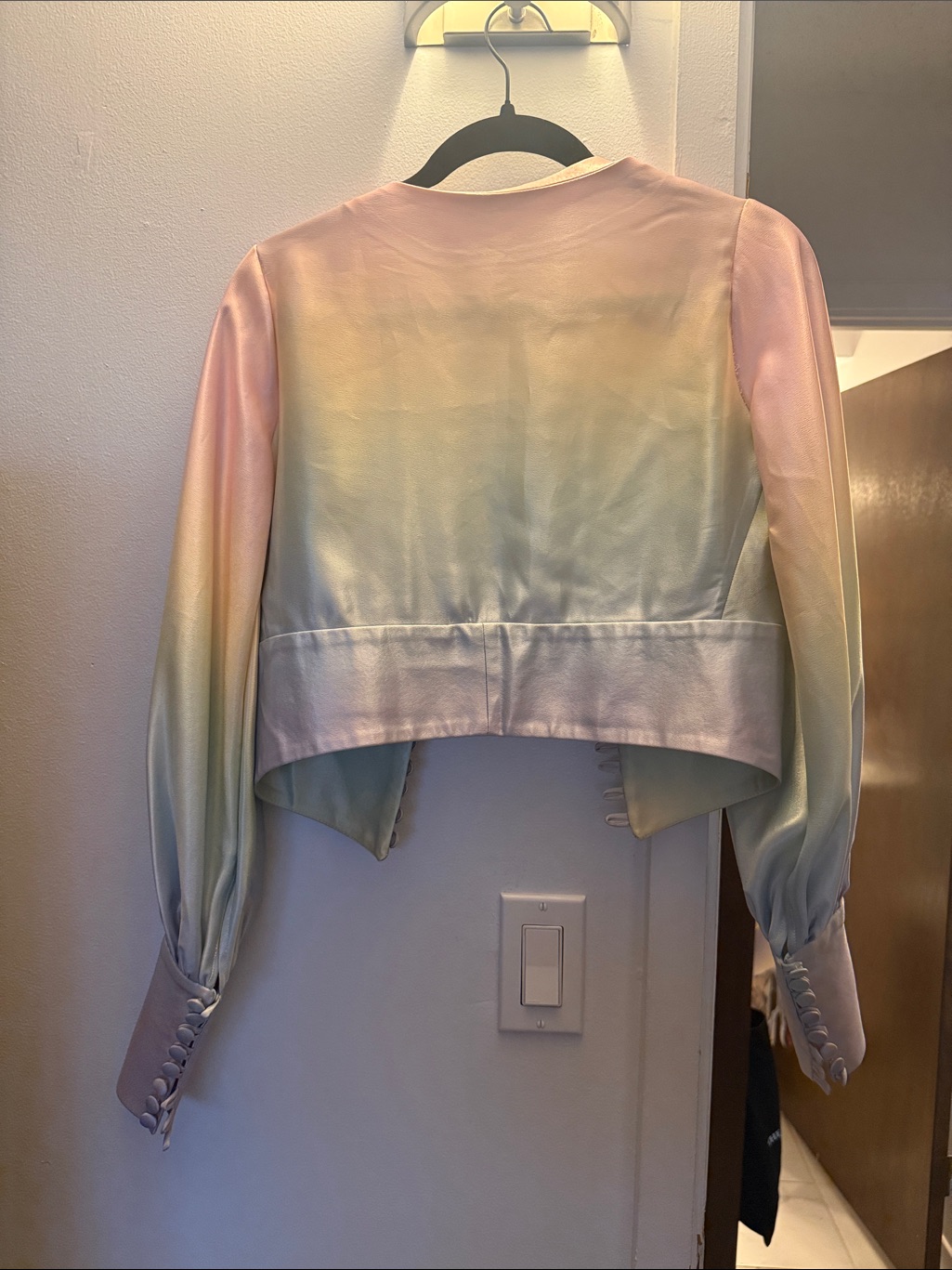 Lirika Matoshi Rainbow Satin Top — image 4 of 4